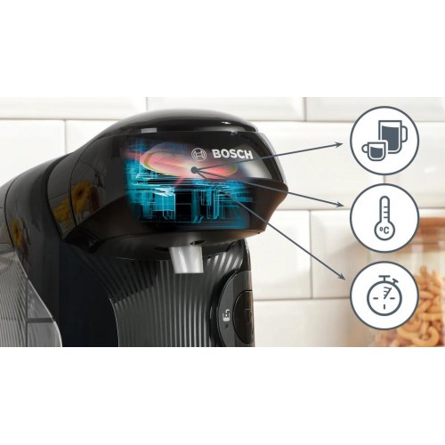 Kaffemaskine kapsler - Bosch Tassimo TAS112E, 0,7 l, fuldautomatisk (sort)