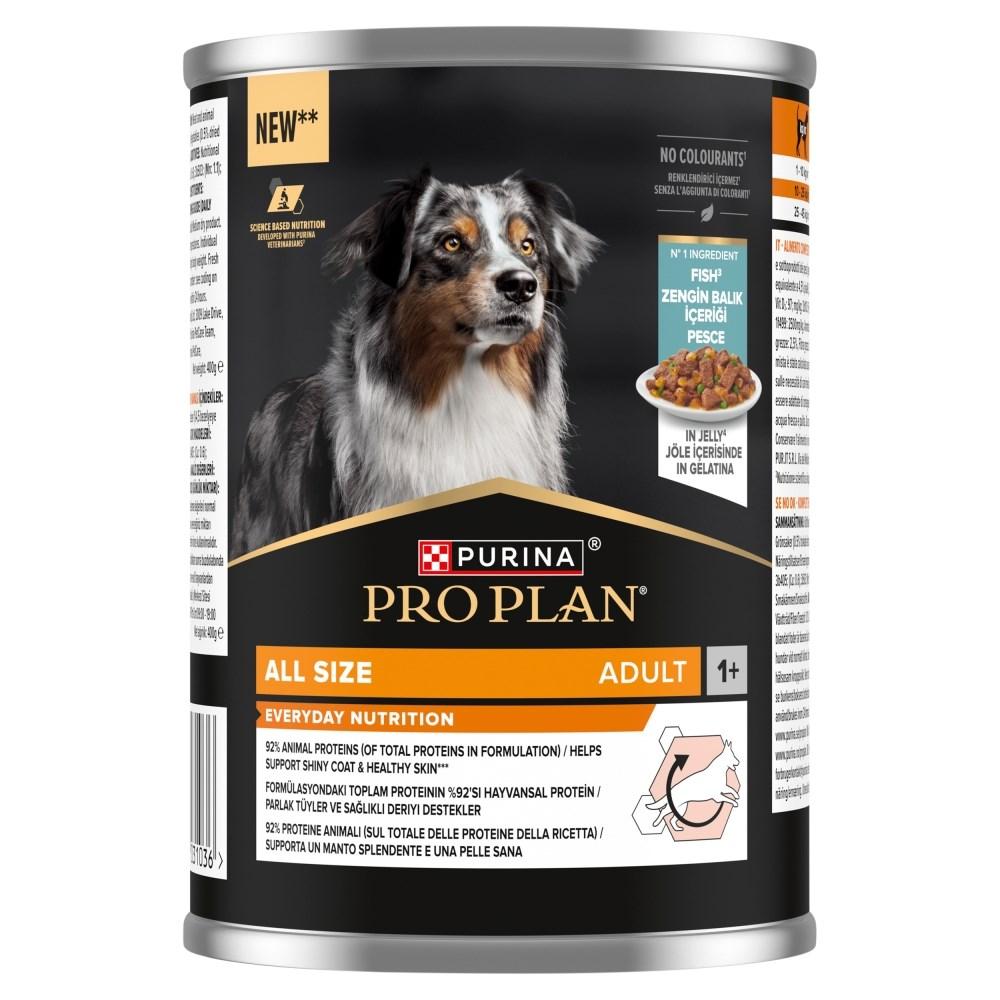 Hundefoder vådfoder Purina Pro Plan All Size Adult Fisk i gelé 400 g