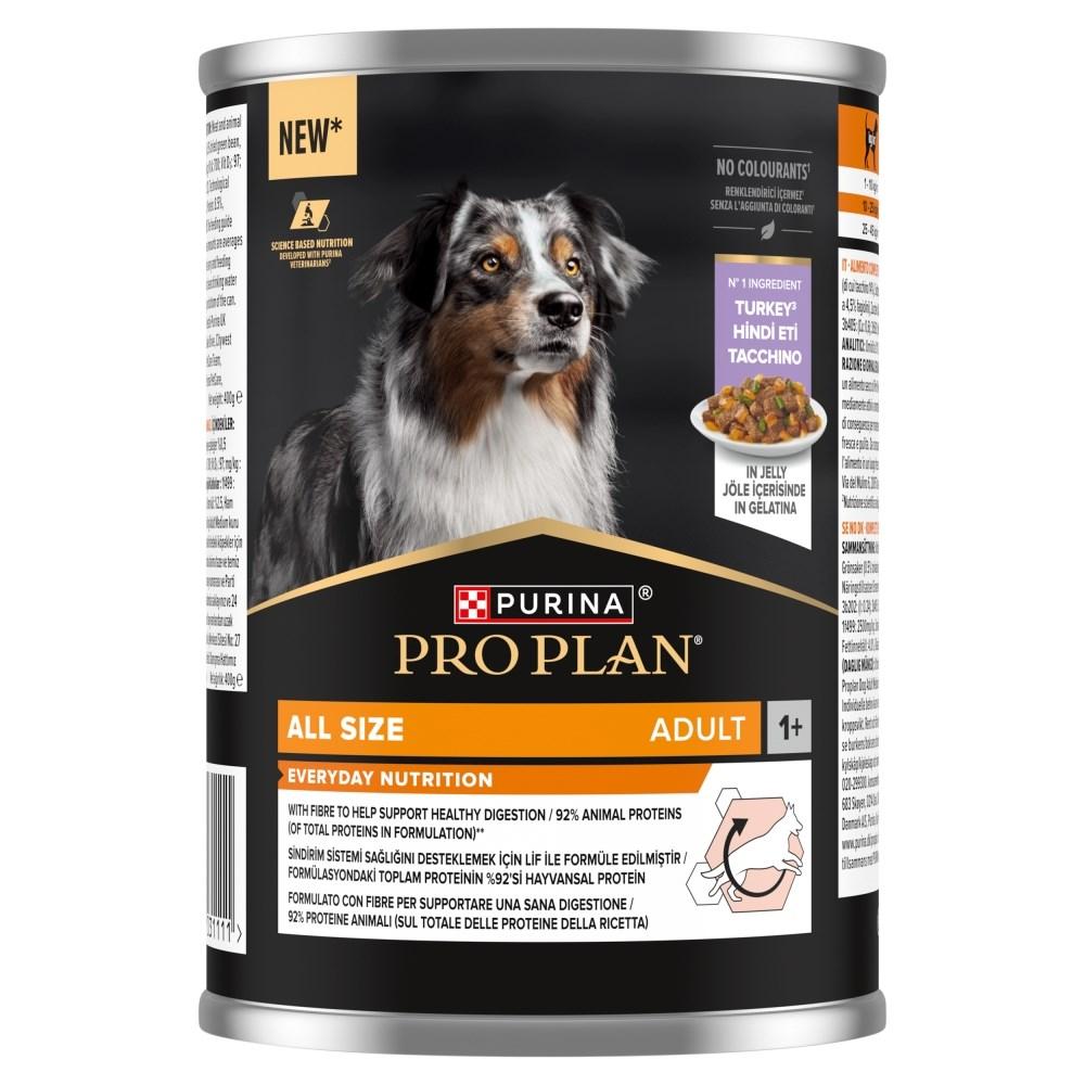 Hundefoder vådfoder Purina Pro Plan All Size Adult kalkun i gelé 400 g