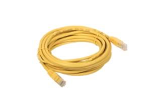 Netværkskabel Alantec Cat5e U/UTP, RJ‑45 han/han, 0,5 m, gul
