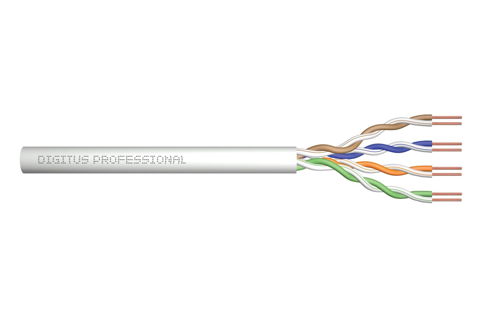 Netværkskabel Cat5e installationskabel – DIGITUS, 305 m, U/UTP, grå