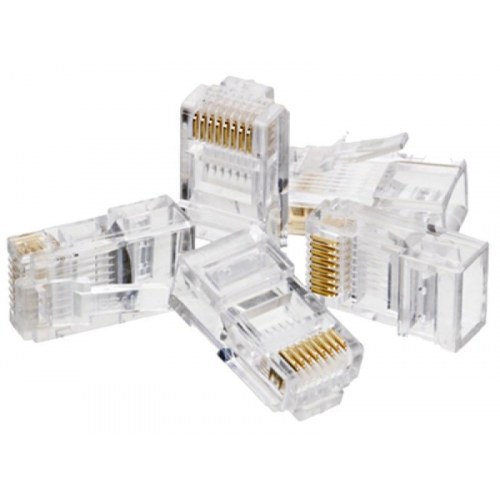 RJ45 netværksstik Cat5e – A-LAN, transparent