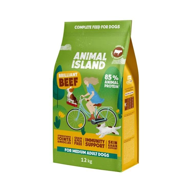 Hundefoder tørfoder ANIMAL ISLAND Brilliant Beef 12 kg