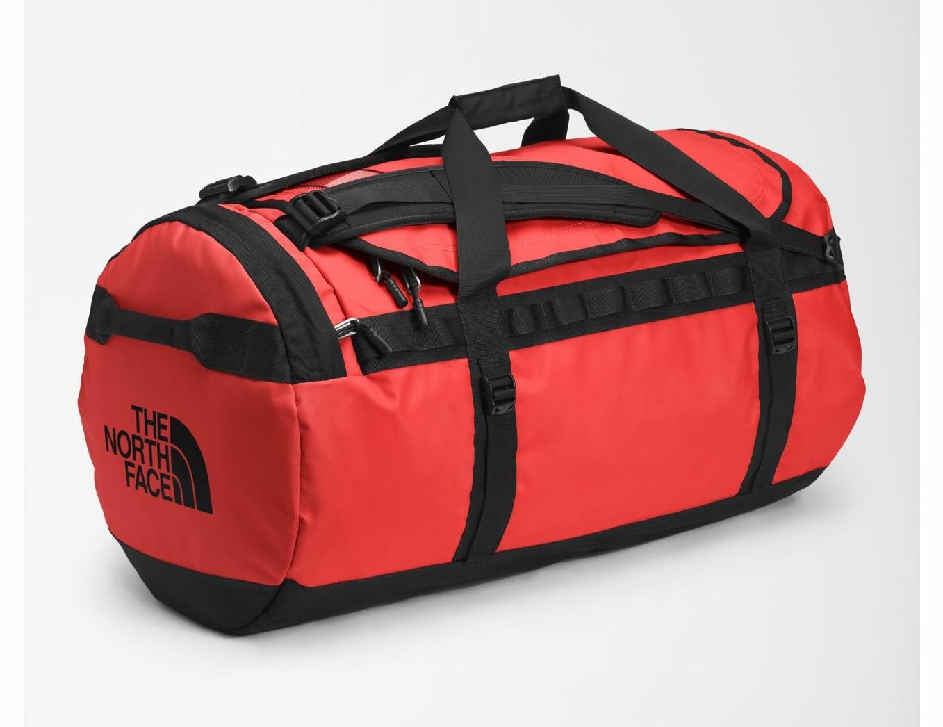 Duffelbag The North Face Base Camp L - 95 l - rød/sort billede