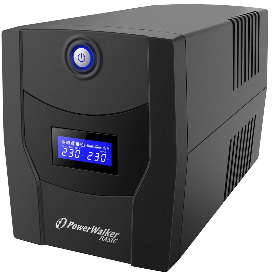 UPS strømforsyning - PowerWalker VI 1500 STL, Line‑Interactive, 1500 VA / 900 W, 4x Schuko (Type E) billede