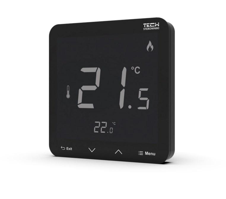 Trådløs termostat-controller med hygrometer - Tech R-8-S PLUS