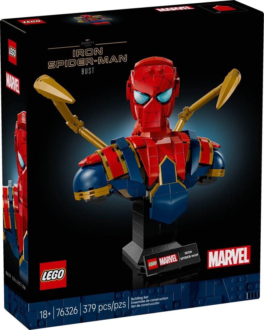 LEGO Marvel Iron Spider-Man buste (76326) - 18+, 379 dele