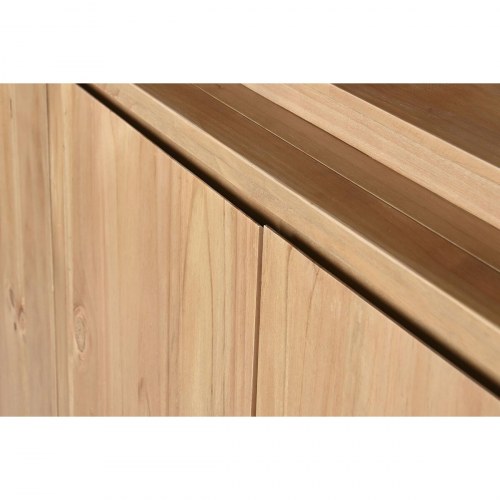Bogreol med skab - brun, 200 × 45 × 220 cm