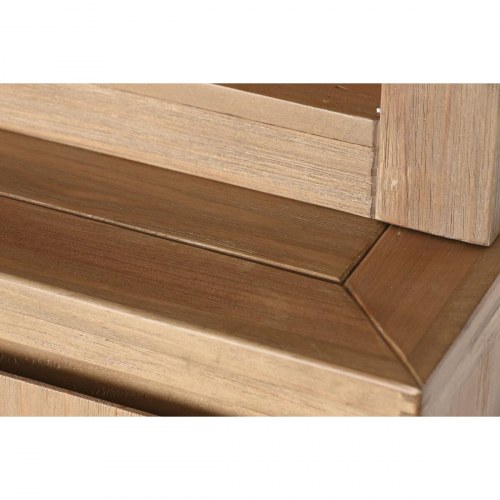 Bogreol med skab - brun, 200 × 45 × 220 cm