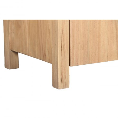 Bogreol med skab - brun, 200 × 45 × 220 cm