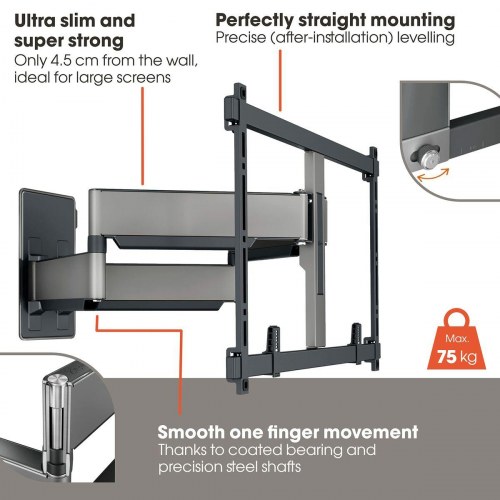 Vægbeslag til TV Vogel's TVM5855, sort, 55"-100"