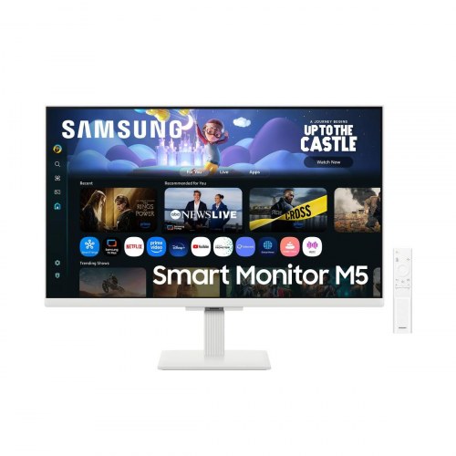 Skærm Samsung Smart Monitor M5 27" (LS27FM501EUXEN) - Hvid
