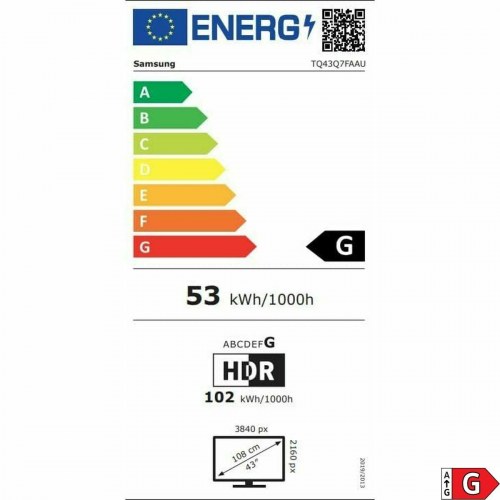 Smart TV Samsung 43" QLED 4K Ultra HD (TQ43Q7F)