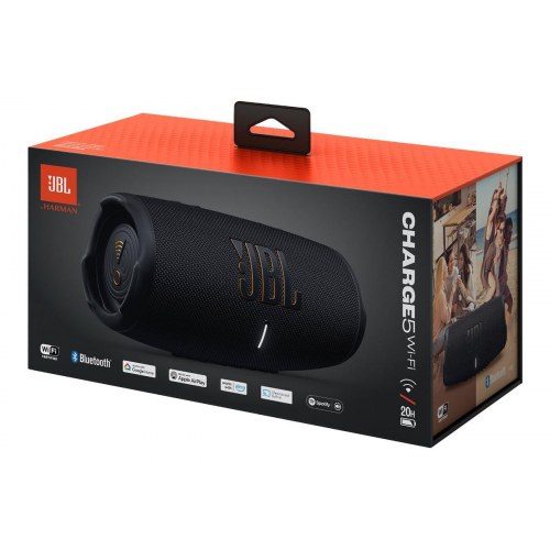 Bluetooth-højttaler JBL Charge 5 Wi‑Fi – sort