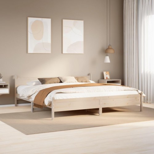 Sengeramme 180 x 200 cm i massivt fyrretræ