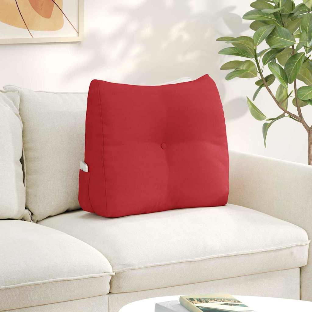 Rygpude RÃ¸d 60 x 24 x 50 cm Stof