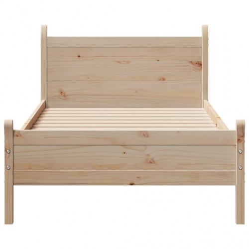 Sengeramme uden madras 90x190 cm massivt fyrretræ