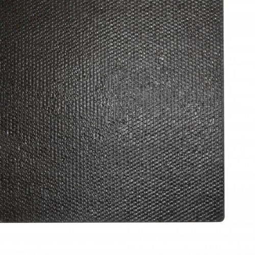 Dørmåtte i coir 100 × 200 cm - sort, tuftet med skridsikker PVC-bagside