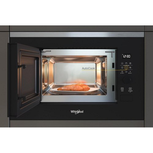 Mikrobølgeovn indbygning Whirlpool WMF200G - kombi, 20 l, 800 W, sort