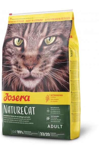 Kattemad tørfoder JOSERA NatureCat 2 kg – voksen, fjerkræ & laks