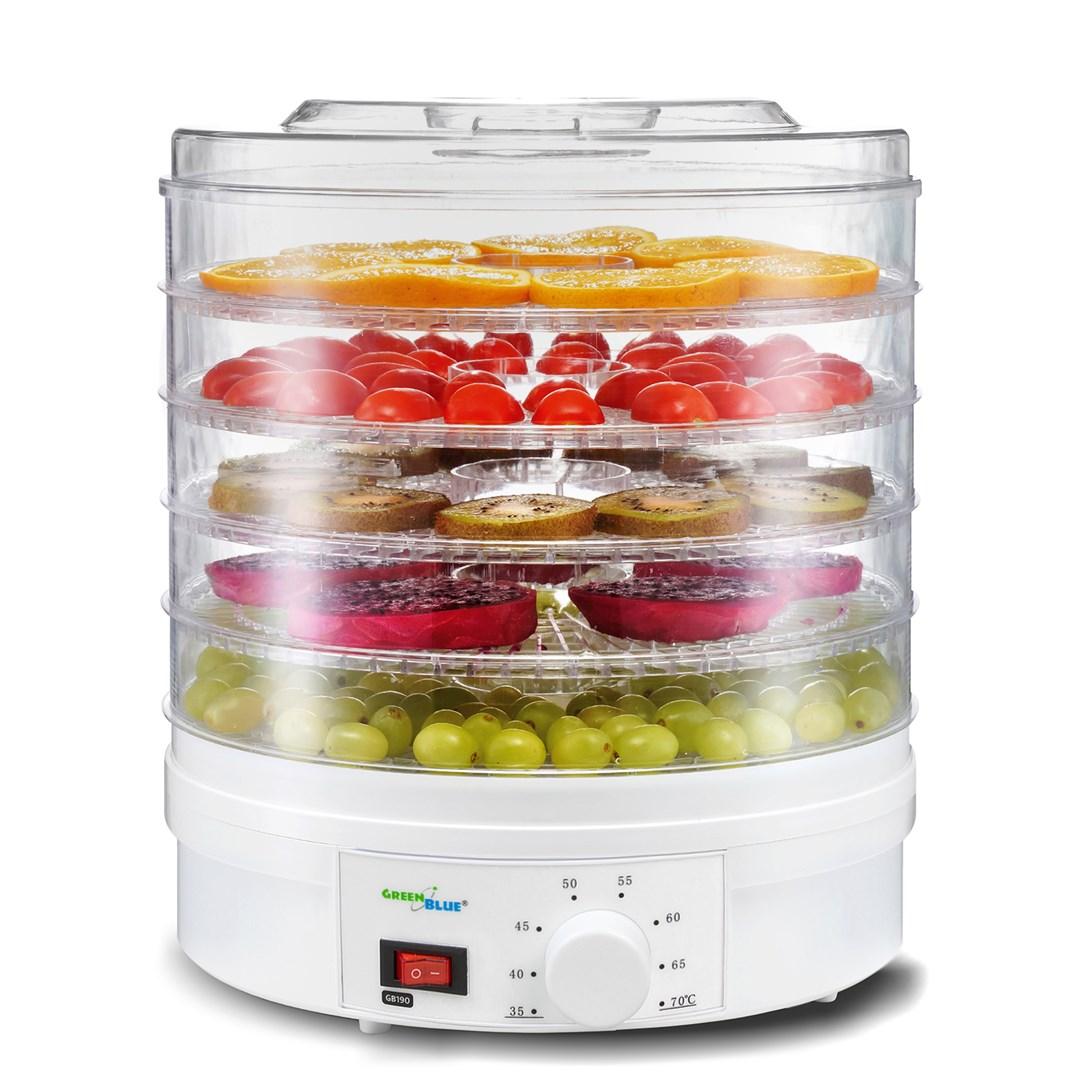 Maddehydrator GreenBlue GB190 - 5 lag - 35-70 °C - hvid billede