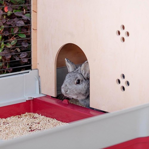 Kaninbur FERPLAST Krolik 140 Plus – sammenklappeligt bur med hus