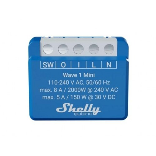Smart switch Z‑Wave Shelly Wave 1 Mini LR - blå