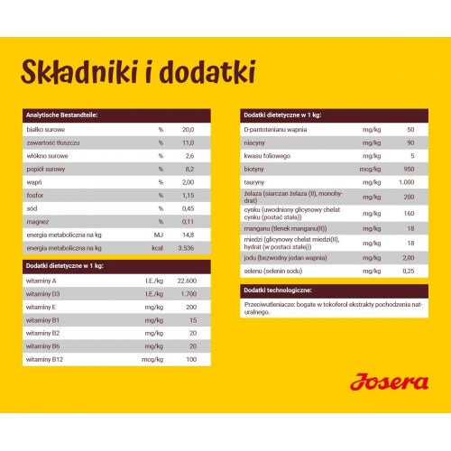 Hundefoder tørfoder JOSERA Lam med ris – 12,5 kg