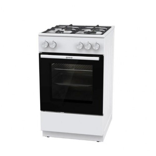 Gas-komfur med ovn 50 cm - Gorenje GG5A10WFFM, hvid