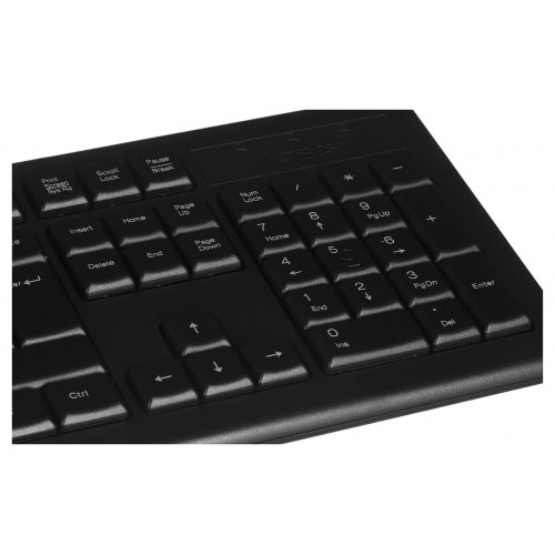 Tastatur med kabel A4Tech KR-85 - fuld størrelse, USB, sort (US QWERTY)
