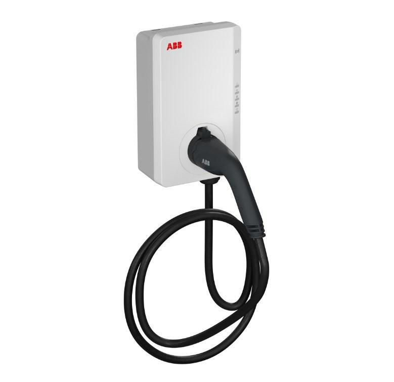 Ladestander til elbil ABB Terra 11 kW med 5 m kabel (wallbox)