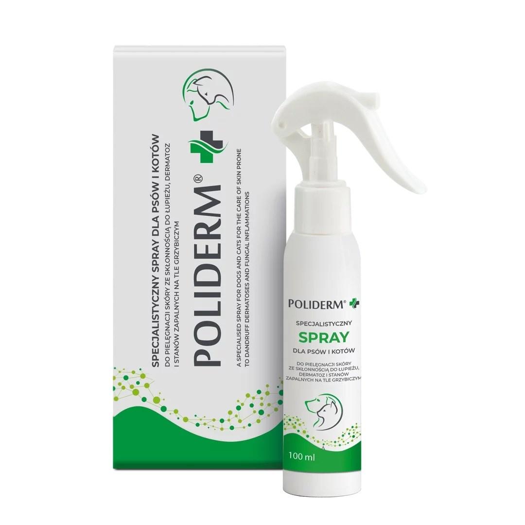 Kattes og hundes hudplejespray – JM Sante Poliderm 100 ml