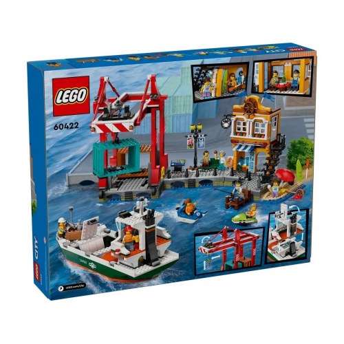 LEGO City 60422 Havneområde med fragtskib