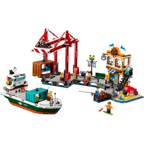 LEGO City 60422 Havneområde med fragtskib