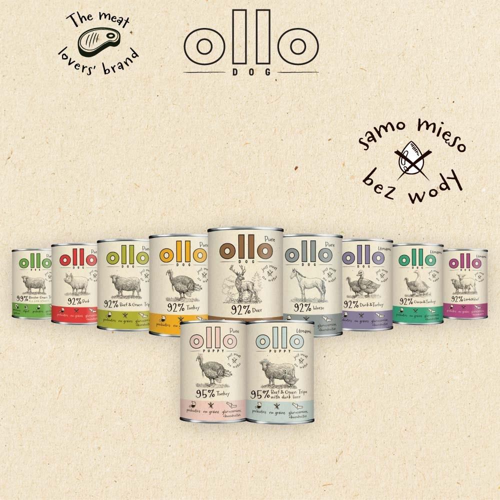 Vådfoder til hund – OLLO Pure Kalkun 850 g