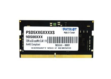 RAM til bærbar – Patriot Memory Signature DDR5 32 GB (1×32 GB) 4800 MHz SO-DIMM billede