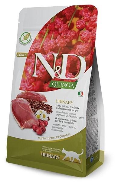 Kattemad Farmina N&D Quinoa Urinary and med and tranebær – 5 kg