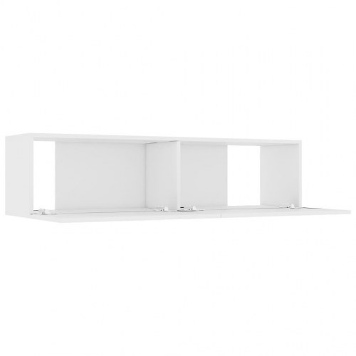 Tv-skab 120x30x30 cm konstrueret træ hvid (OUTLET A)