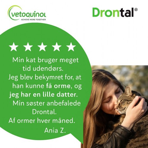 Ormekur til kat – Vetoquinol Drontal tabletter, 2 stk.