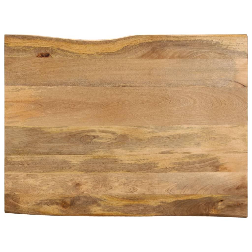 Bordplade 110x80x3,8 cm naturlig kant massivt mangotræ
