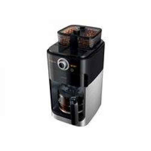 Kaffemaskine med kværn Philips Grind & Brew HD7769 – metal/sort