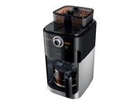 Kaffemaskine med kværn Philips Grind & Brew HD7769 – metal/sort