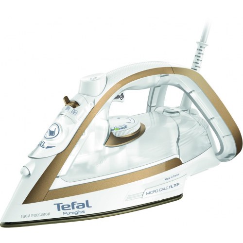 Strygejern Tefal Puregliss FV8042 – 3000 W, Durilium AirGlide, hvid/bronze