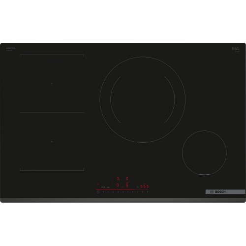Induktionskogeplade Bosch Serie 6 PVS831HB1E - 80 cm, sort, 4 zoner
