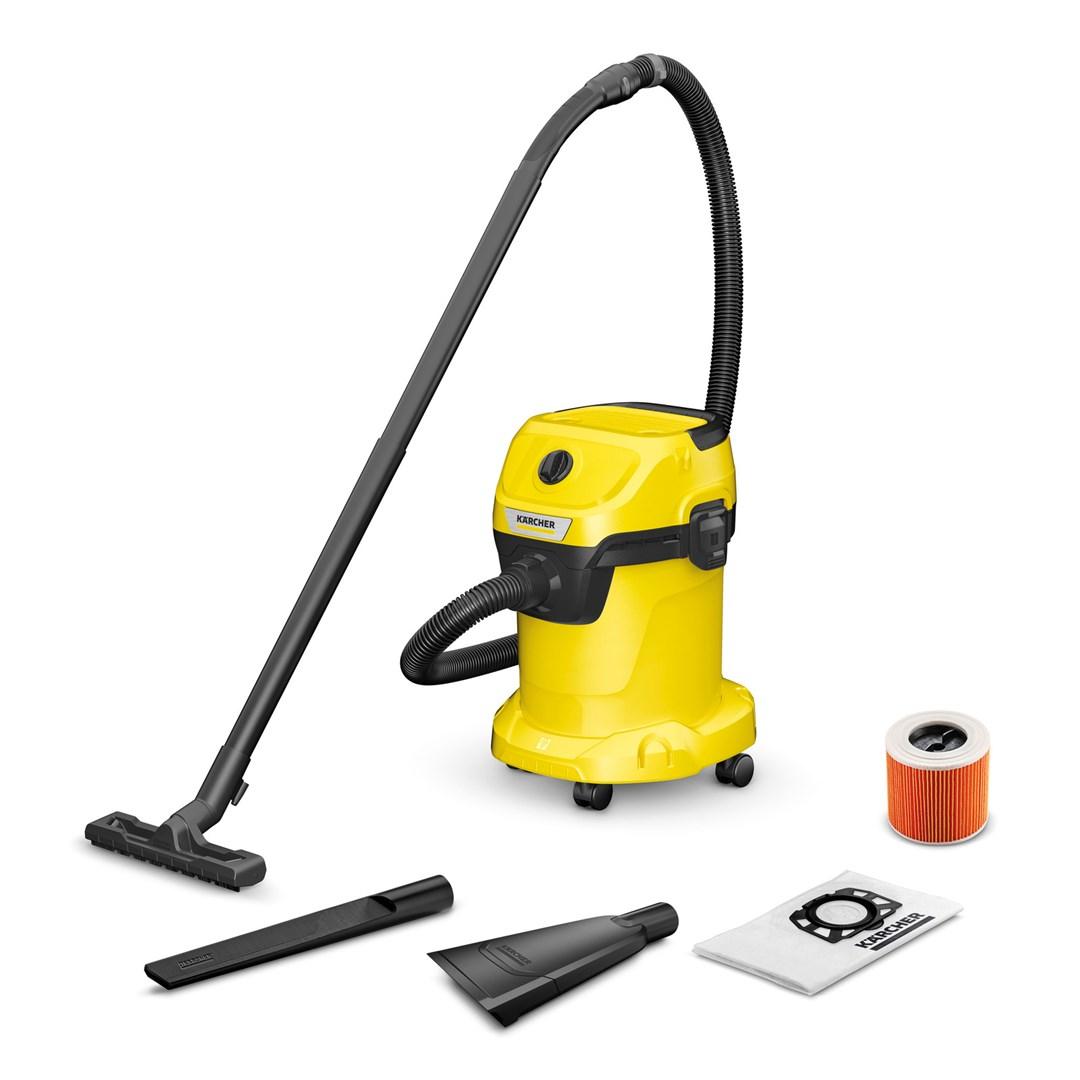 Våd- og tørstøvsuger Kärcher WD 3 V-17/4/35, 17 l, 1.000 W – sort/gul