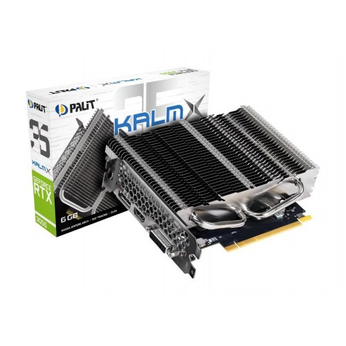 Grafikkort Palit GeForce RTX 3050 KalmX 6 GB GDDR6 (passiv køling)