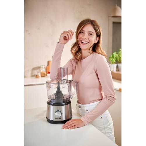 Foodprocessor SEVERIN KM 3892 – 1,5 l, 1.200 W, sort/rustfrit stål