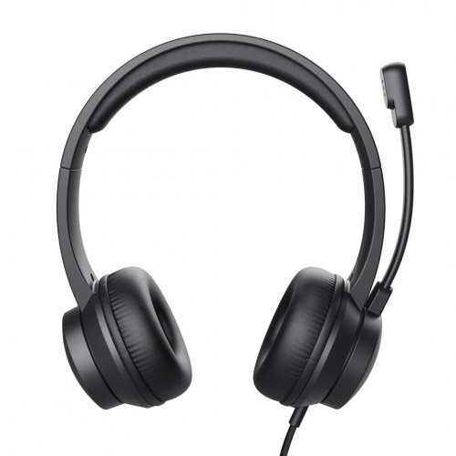 USB headset med mikrofon - Trust HS-201, kablet, sort