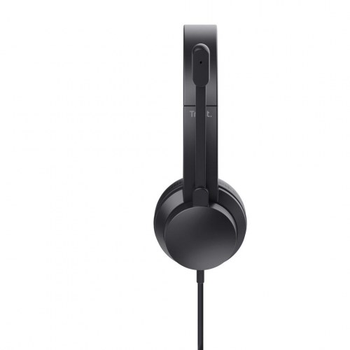 USB headset med mikrofon - Trust HS-201, kablet, sort