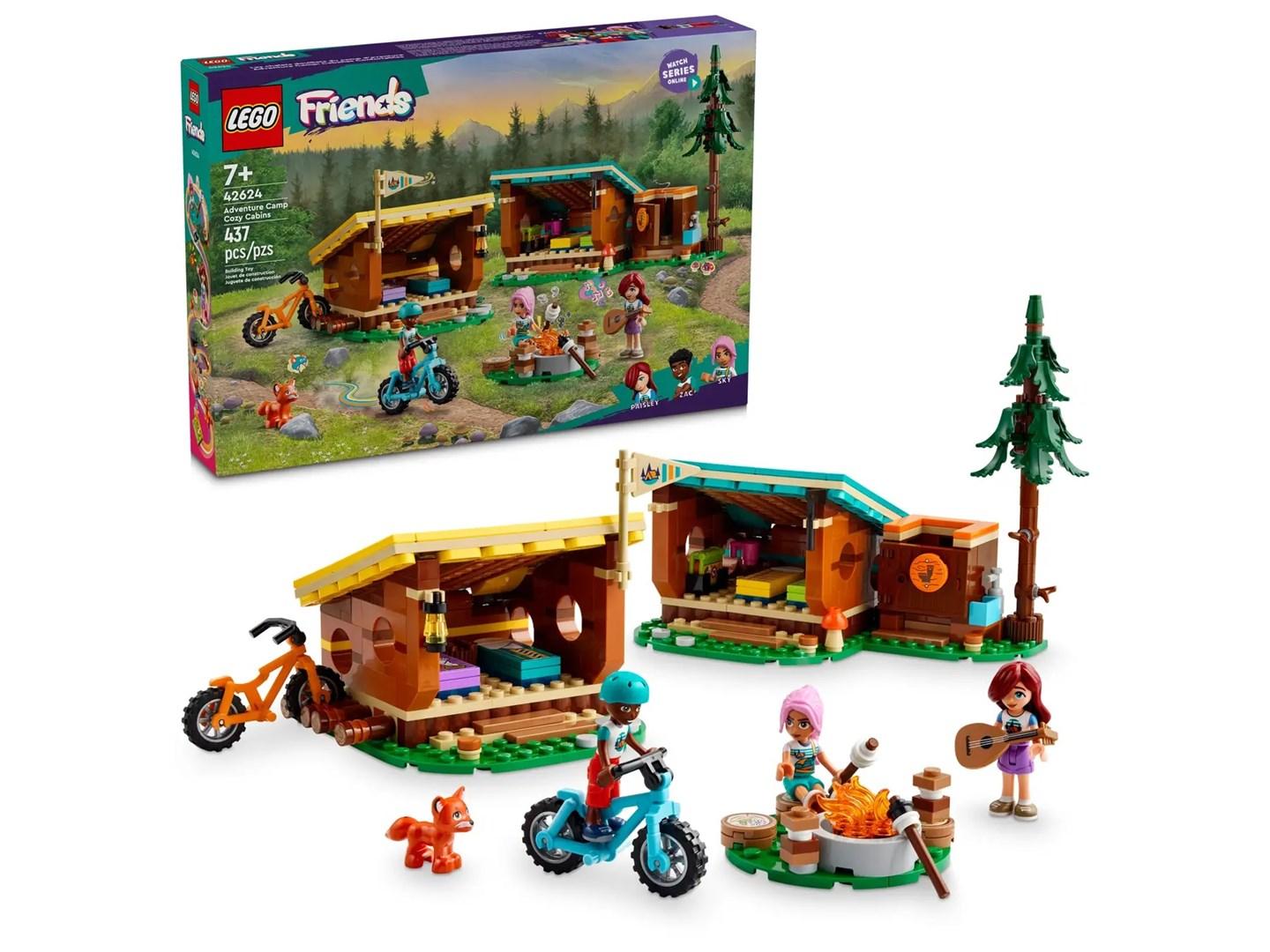 LEGO Friends 42624 Adventure Camp – Hyggelige Hytter (437 dele)